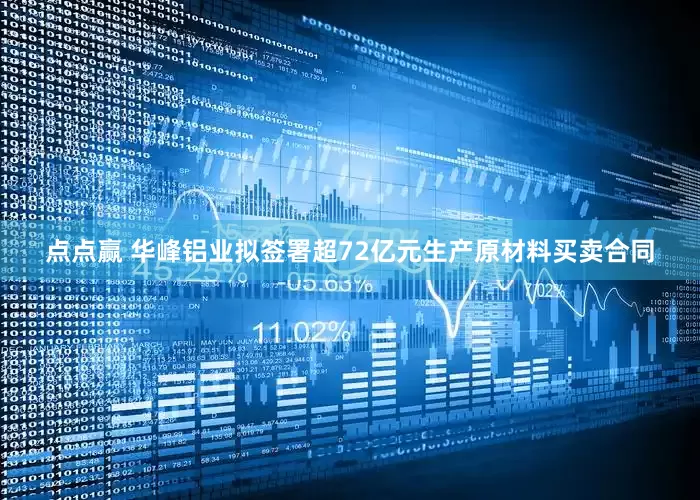 点点赢 华峰铝业拟签署超72亿元生产原材料买卖合同