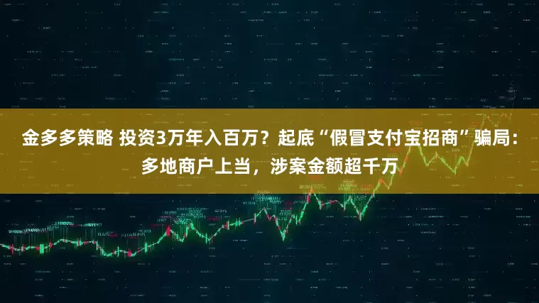 金多多策略 投资3万年入百万？起底“假冒支付宝招商”骗局：多地商户上当，涉案金额超千万